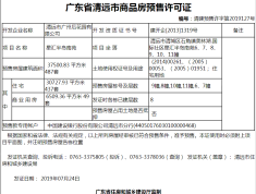 清远美林湖预售许可证