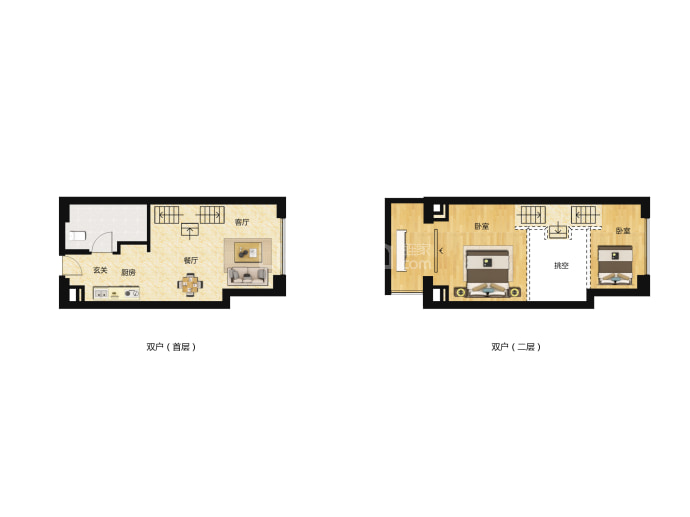 藏珑湖上公馆--建面 44.29m²