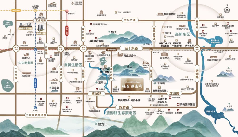 保盛济南府区位