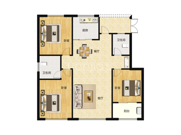 启航小镇--建面 130.82m²