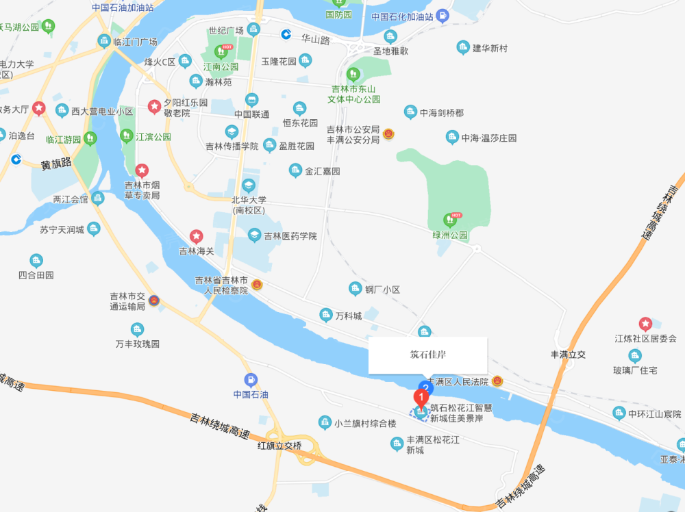 筑石佳岸五区区位