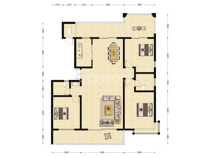 白鹿溪谷--建面 188.58m²