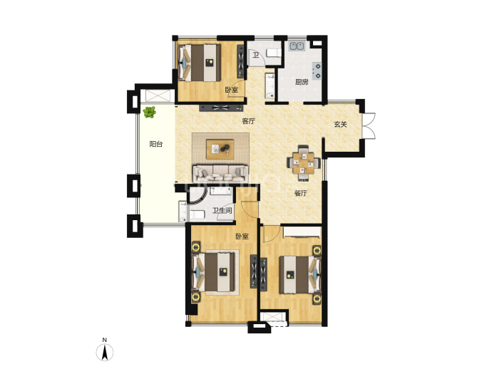 金域华府--建面 102m²