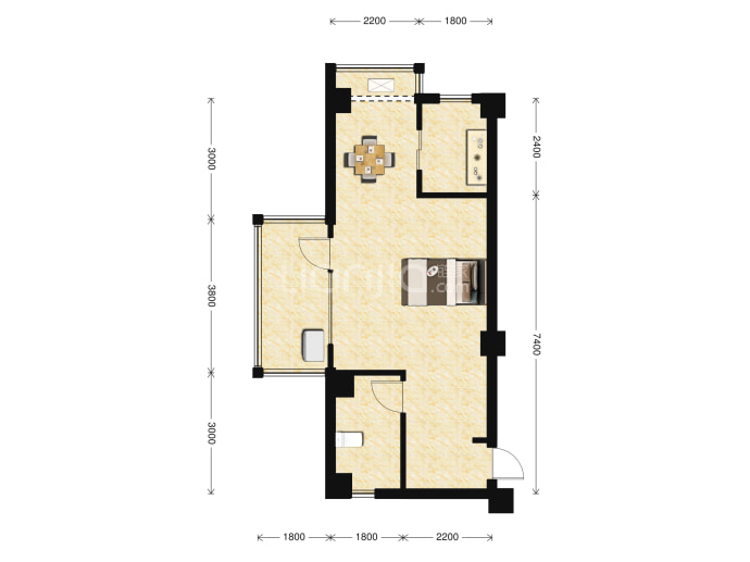 三嘉御山--建面 61m²