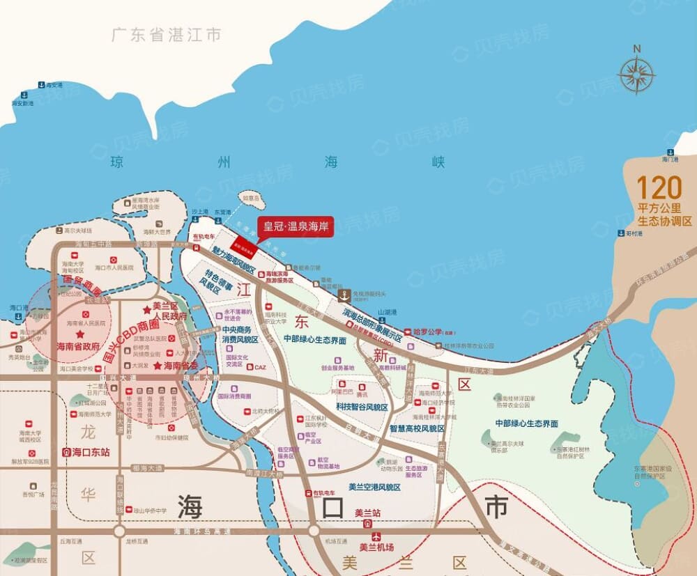 皇冠温泉海岸区位