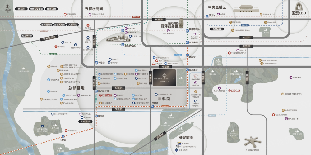 北京隅·西颂区位