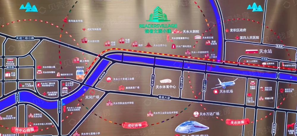 读者文旅小镇区位