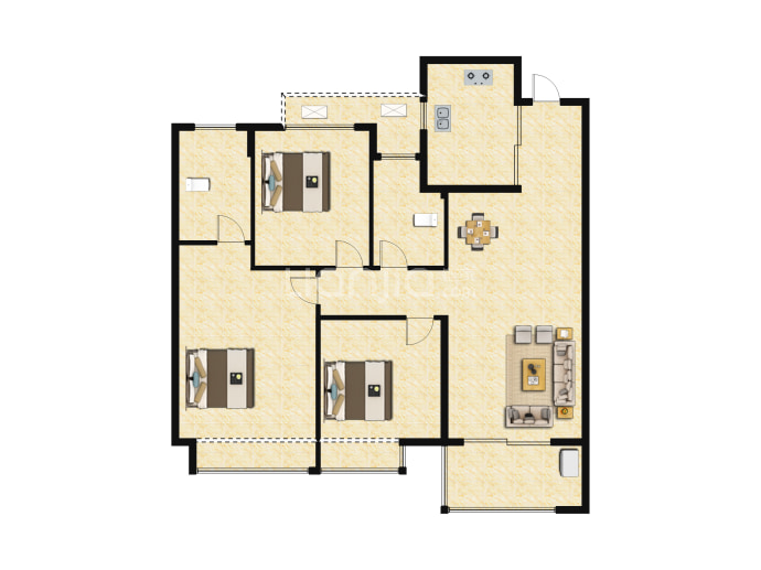 玖宸佳苑--建面 104m²