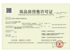 中泰城预售许可证