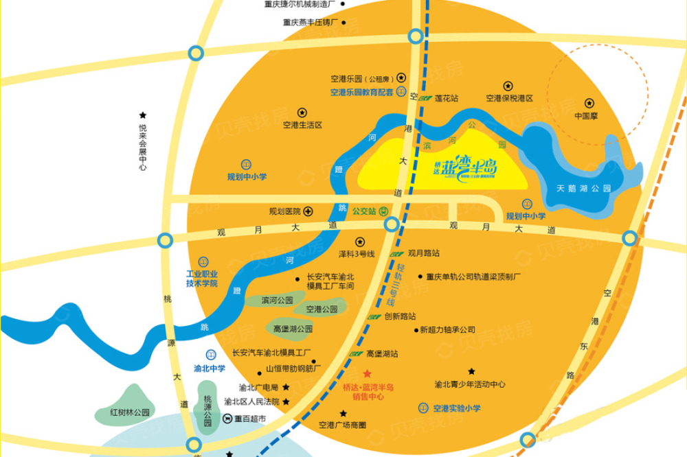 渝北桥达茂宸广场规划图片