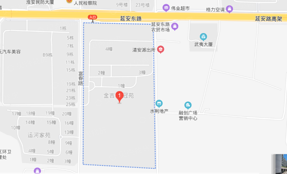 金吉华冠苑区位