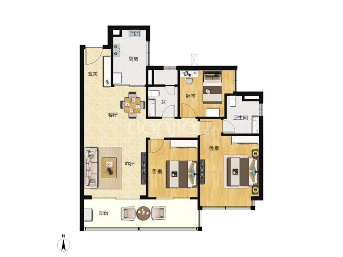 广州融创文旅城--建面 99m²