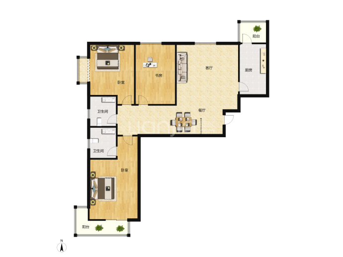 林溪森园--建面 125.79m²