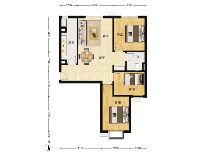 首创伊林郡--建面 91.18m²