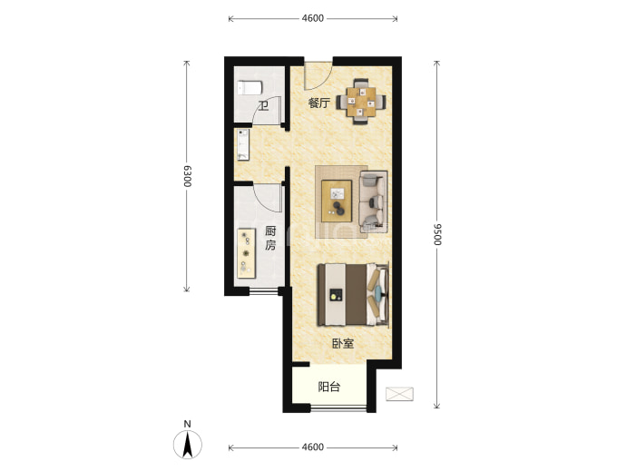 住总兴创如遇--建面 53m²