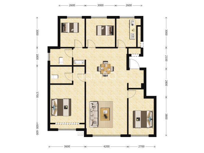 宝裕悦兰湾--建面 125m²