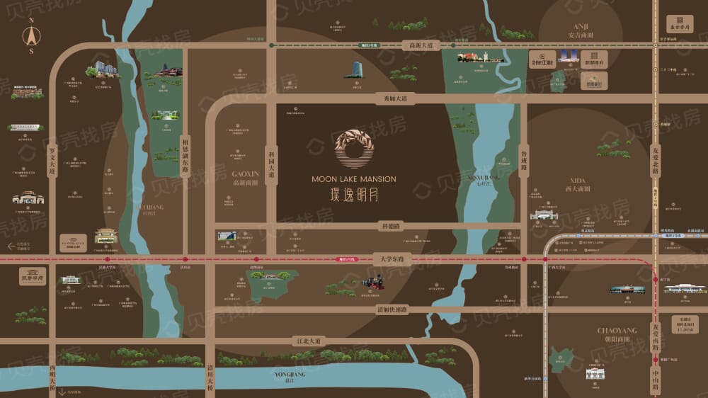 璞逸明月区位