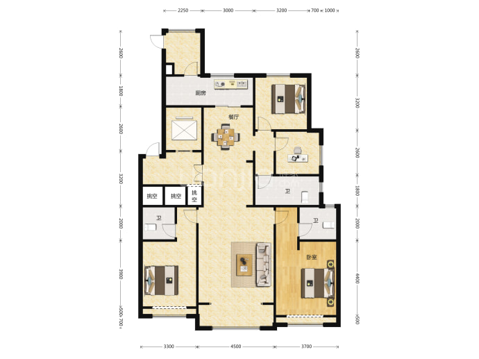 通州万国城MOMA--建面 170m²