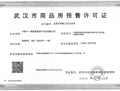 中国铁建御湖预售许可证