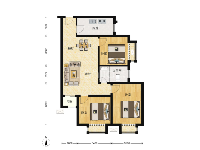 逸景佲园--建面 108m²