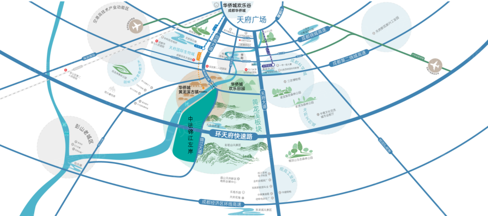 中法锦江左岸区位