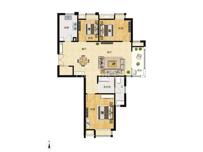 紫樱阁--建面 112m²