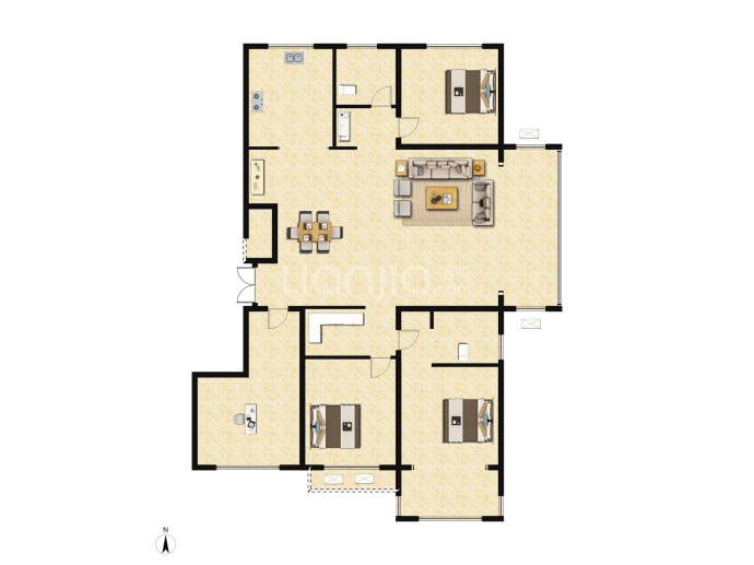 香橙珑樾--建面 162m²