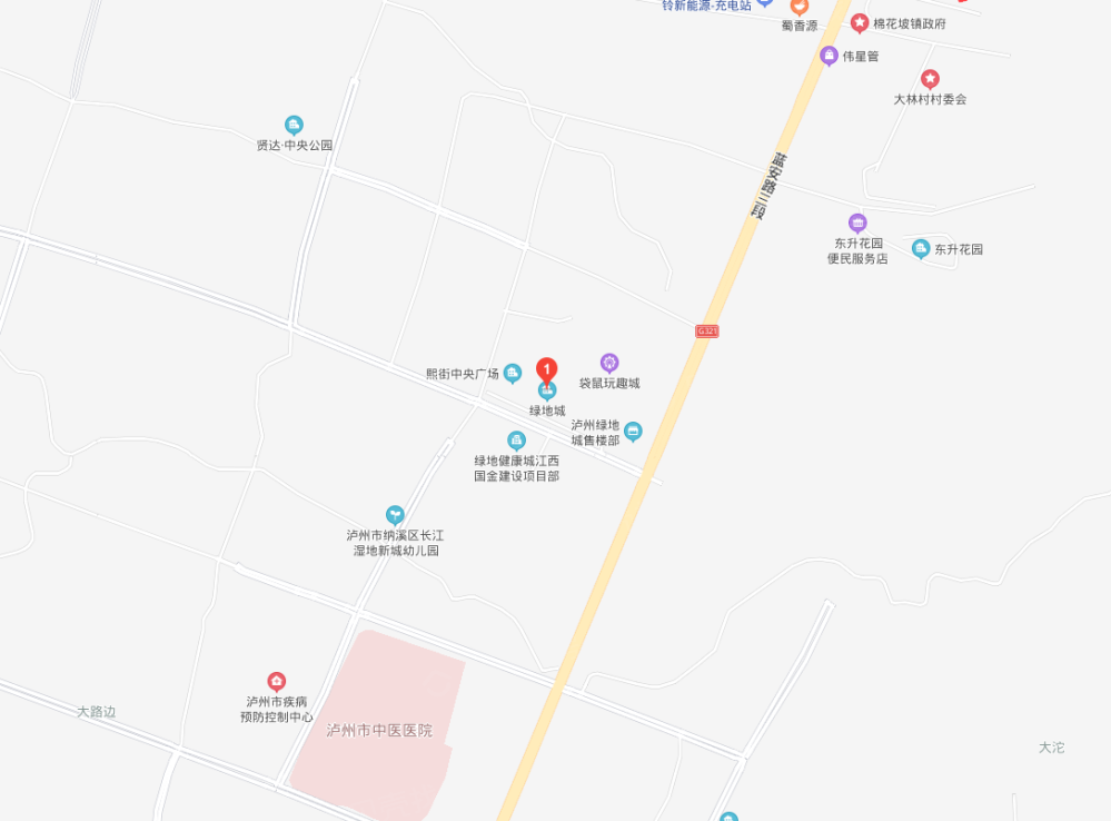 泸州健康科技城区位