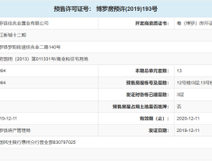 佳兆业东江新城预售许可证