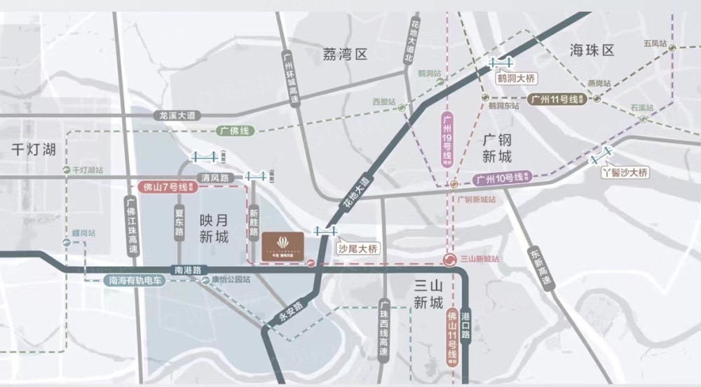 中海丽湾尚宸区位