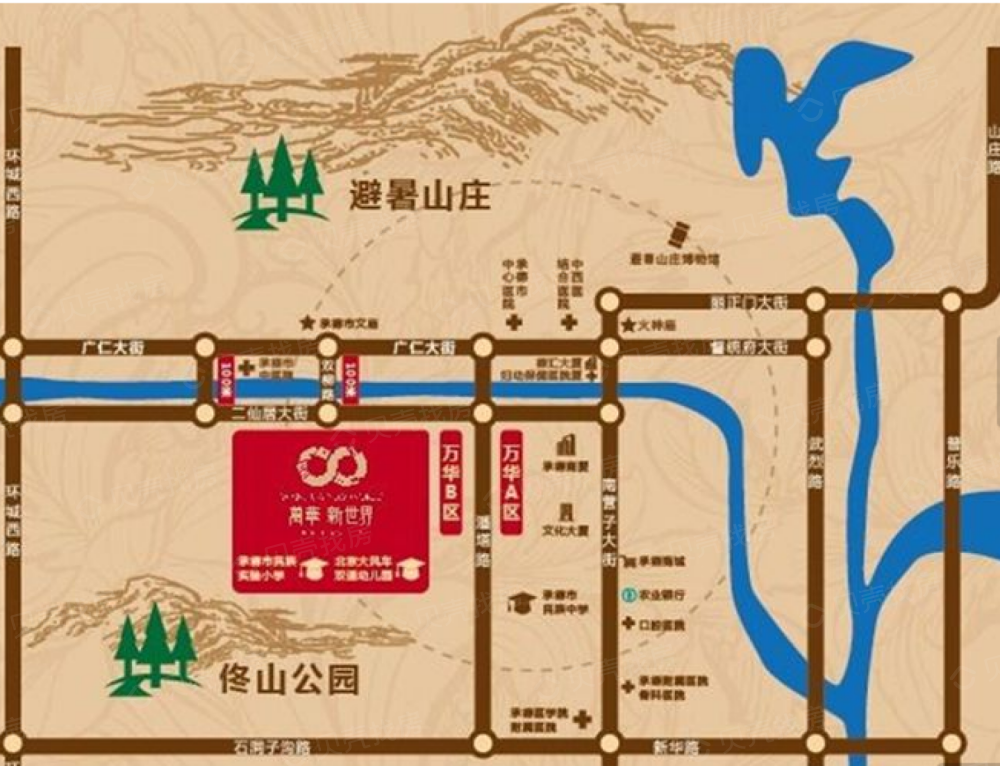 万华小区D区区位