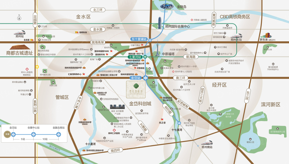 屹立天誉东方区位