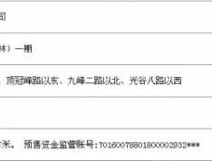 武汉城建光谷龙山湖预售许可证