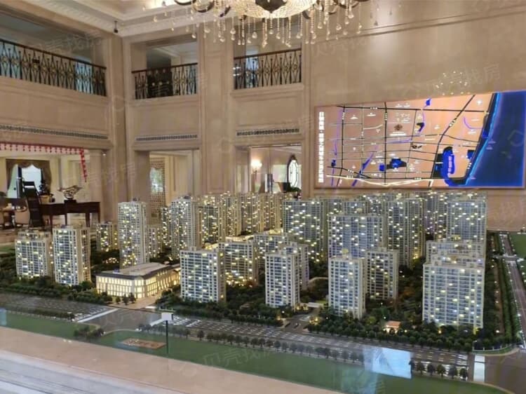 日钢绿城理想之城沙盘图相册