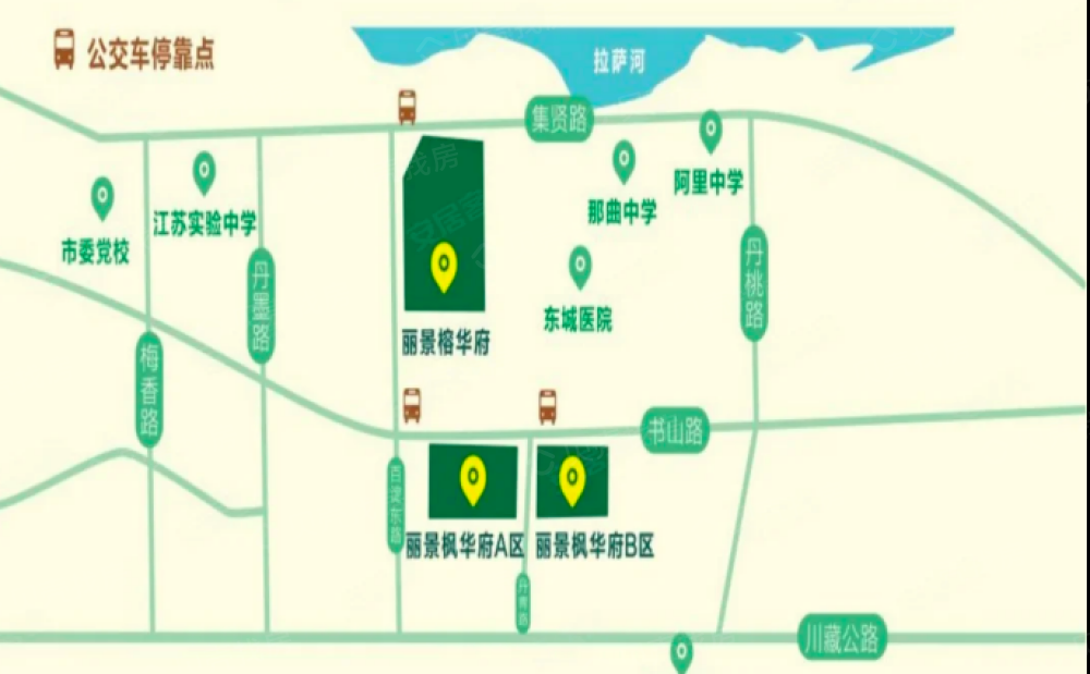 丽景枫华府B区区位