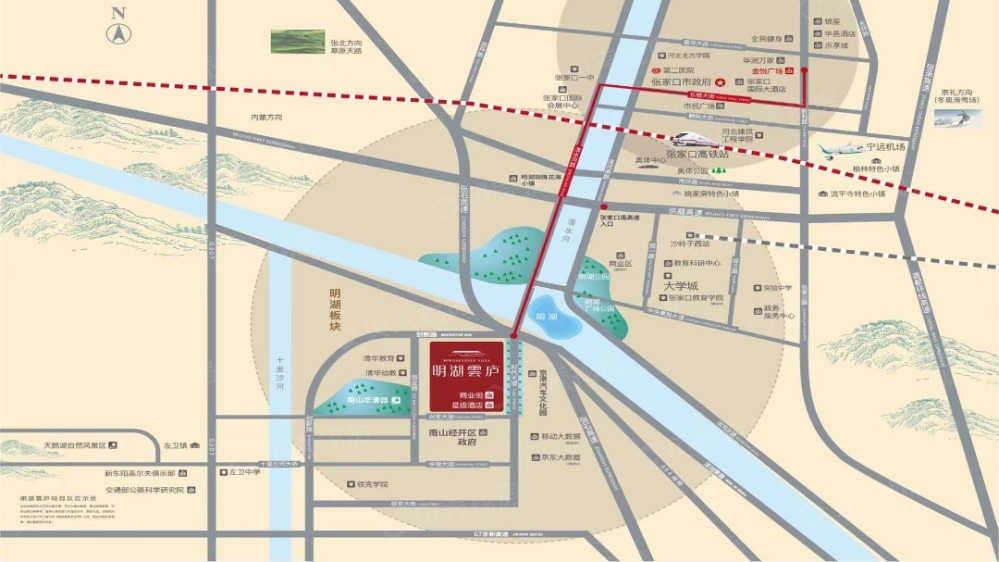 明湖雲庐区位