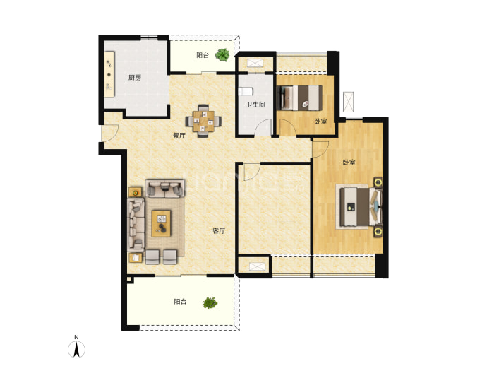 金海MCITY--建面 94m²