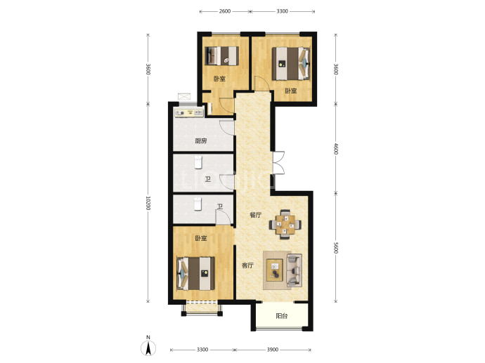 天资华府--建面 115m²