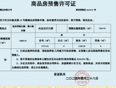 保利通银时光印象预售许可证