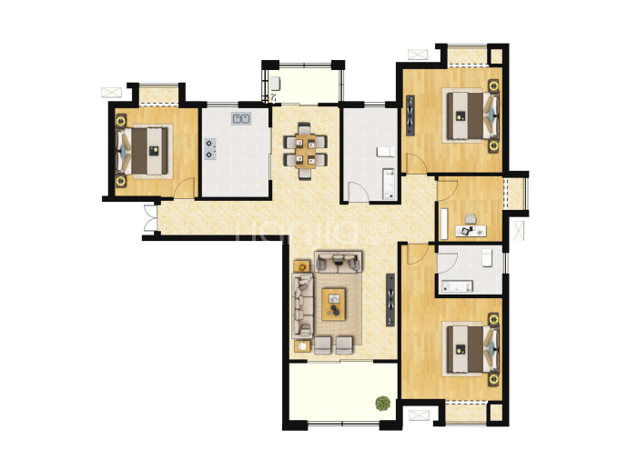 山海观--建面 138m²