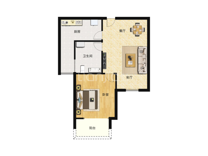 悦澜山--建面 57.41m²