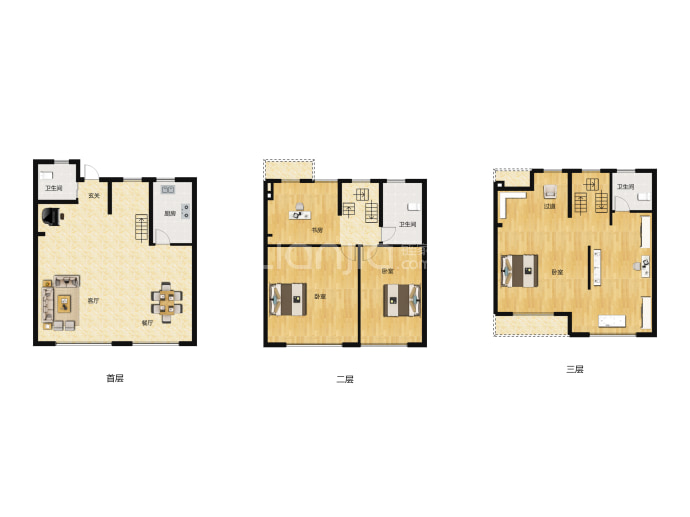 鲲栖府--建面 155m²