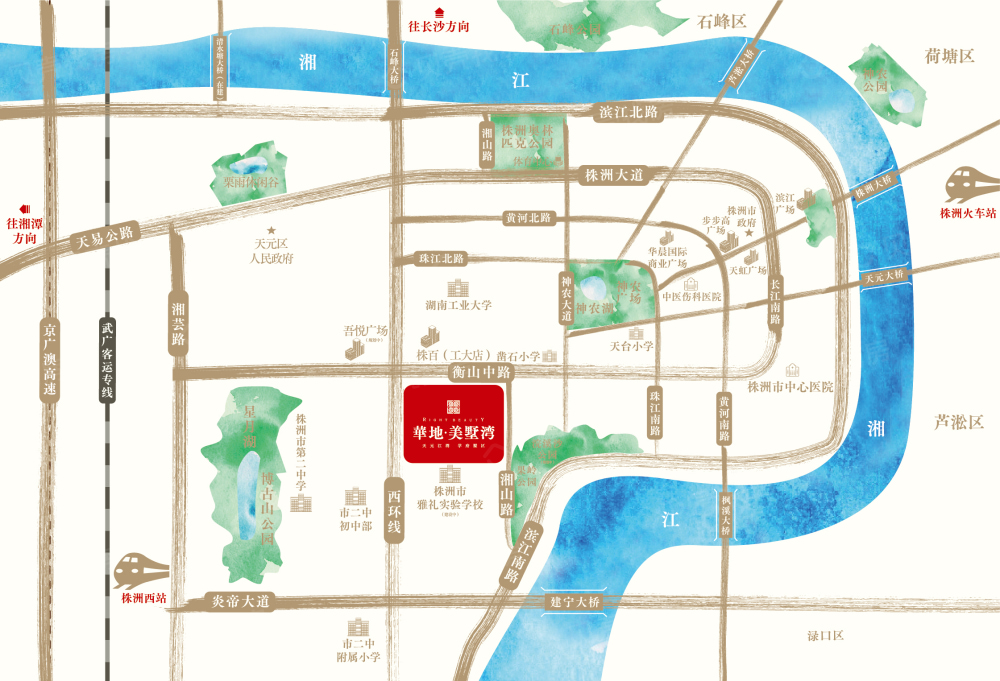 华地美墅湾区位