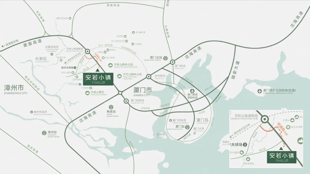安若小镇区位