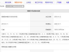 江滨香格里预售许可证