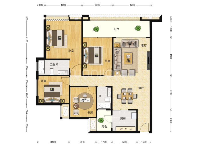 云山壹品--建面 136m²