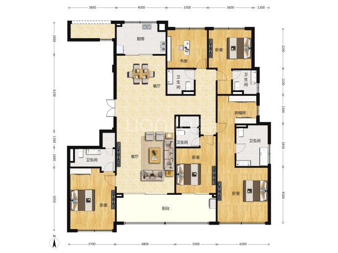 滨江观品--建面 233m²