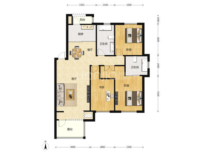 麓林春语--建面 105m²