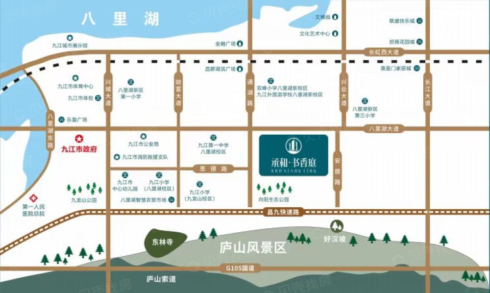 承和书香庭区位