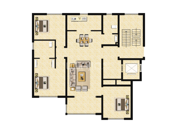 天鸿公园大道--建面 119m²